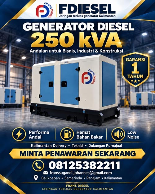 genset diesel 250kva - Frans Diesel Power